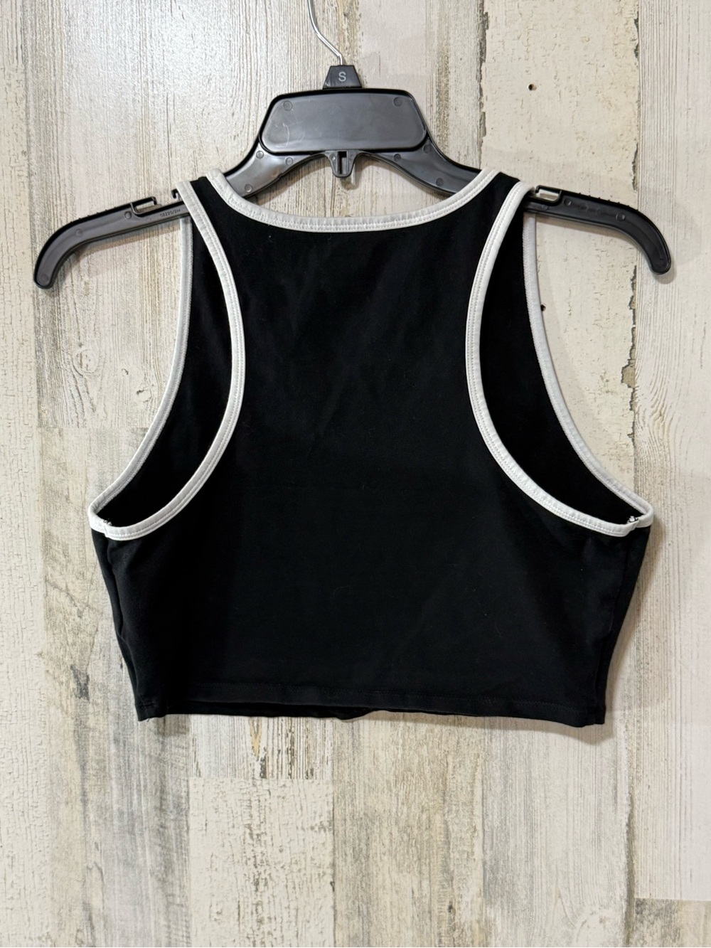 Vans Black Crop Tank with White Trim - Women's - Picture 4 of 12